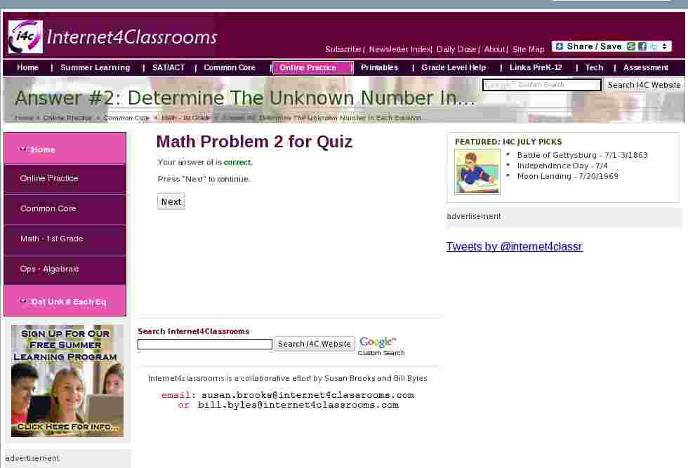 Answer 2 Determine The Unknown Number In Each Equation
