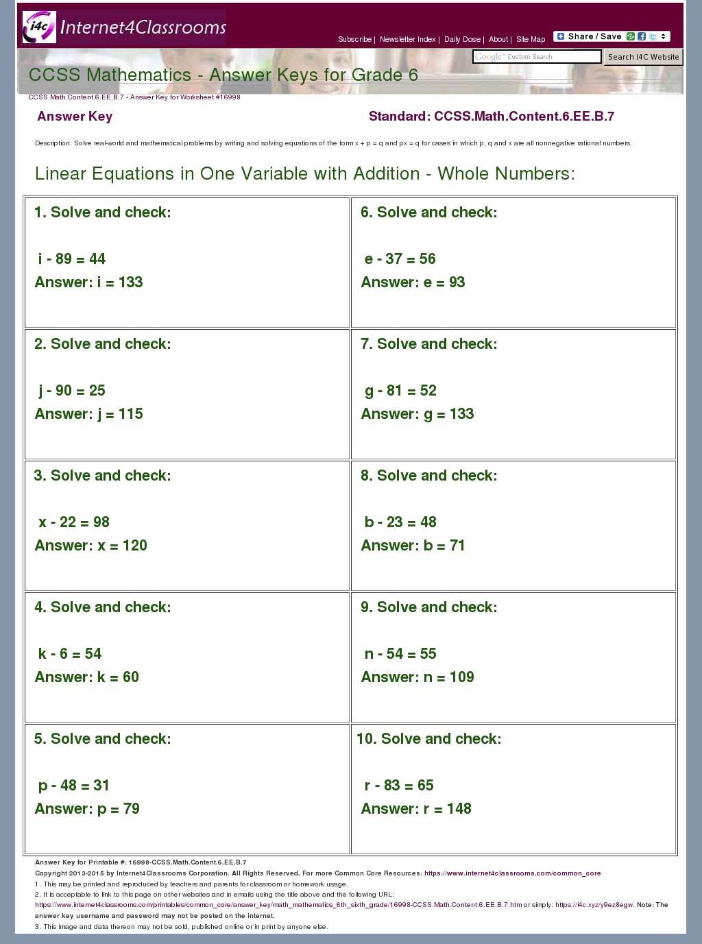 answer key download worksheet 16998 ccssmathcontent6eeb7