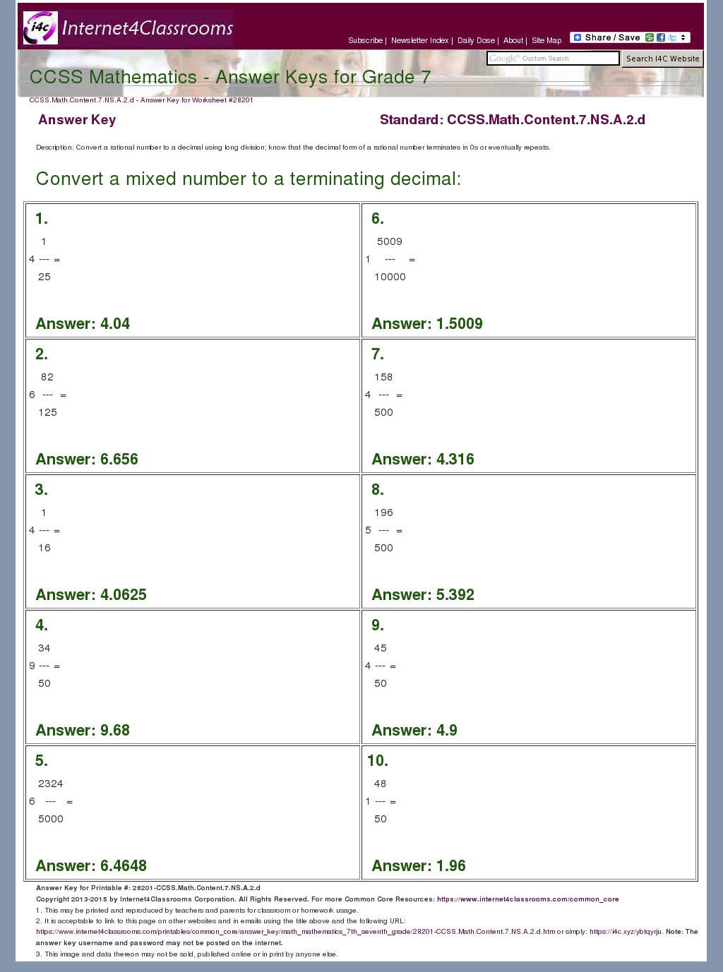 answer key download worksheet 28201 ccssmathcontent7nsa2d