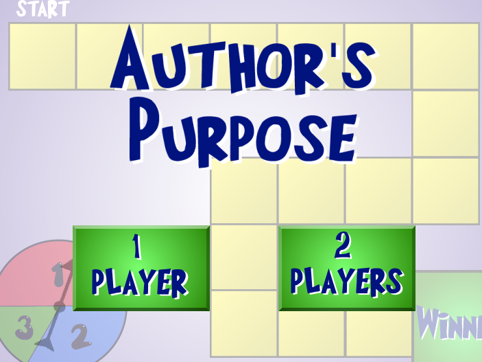Author's Purpose Game Show 